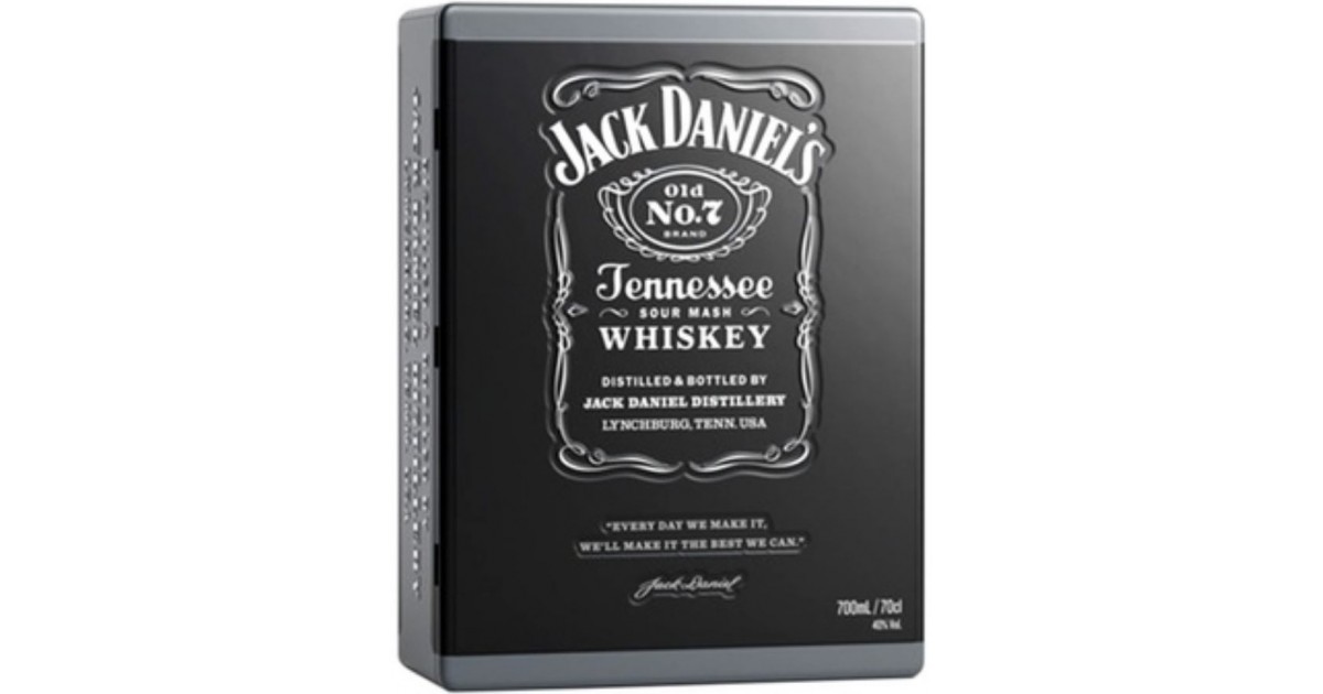 Віскі Джек Деніелс (Jack Daniel's) 0,7л з 2-ма келихами в